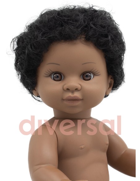 Fille mulâtre sans vêtements 40cm