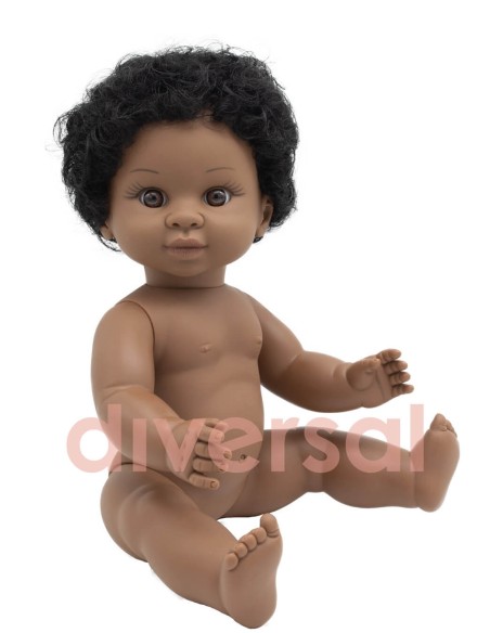 Fille mulâtre sans vêtements 40cm