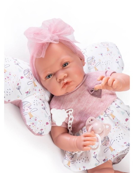 Newborn With Butterfly Cushion 42 cm