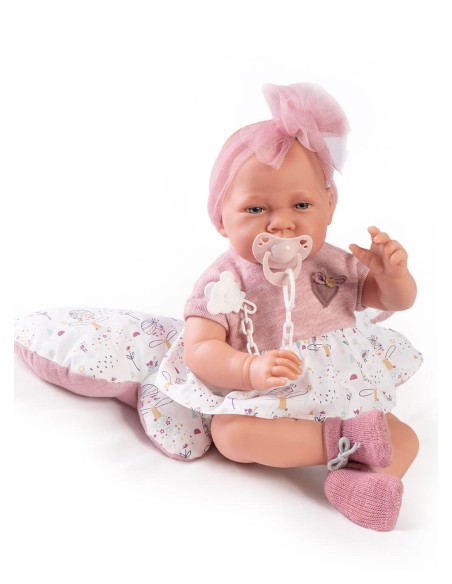 Newborn With Butterfly Cushion 42 cm