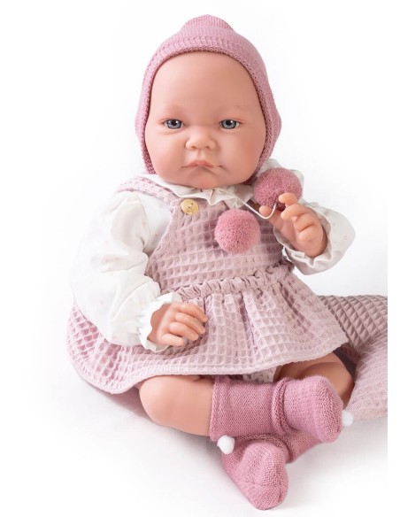 Neonato Nica Parejita Con Cuscino Stella 42 cm