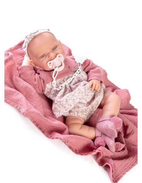 Newborn Lea With Muslin Blanket 42 cm