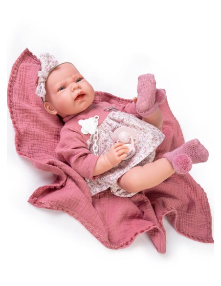Newborn Lea With Muslin Blanket 42 cm