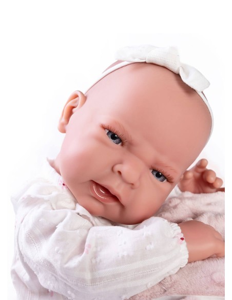 Muñeca Antonio Juan Recién Nacido Antonio Juan Recién Nacida Lea Con Calcetín Calado Y Cojín 42 cm 50157