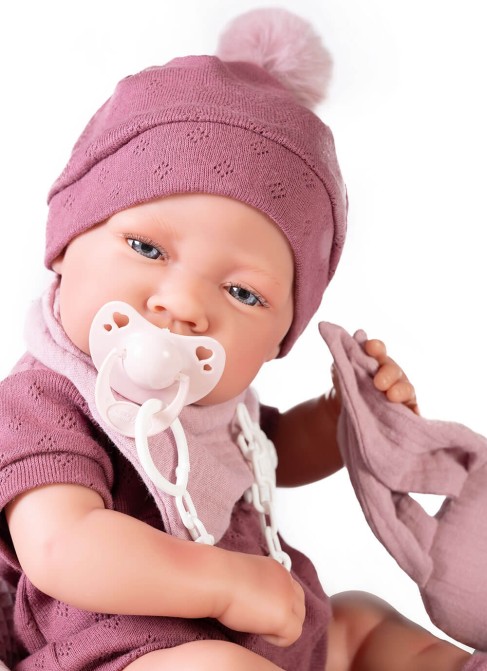 Newborn With Dou Dou Bunny And Star Cushion 42 cm