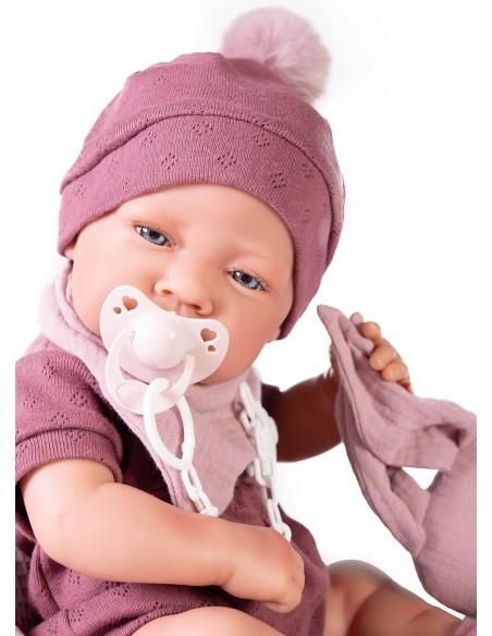 Newborn With Dou Dou Bunny And Star Cushion 42 cm