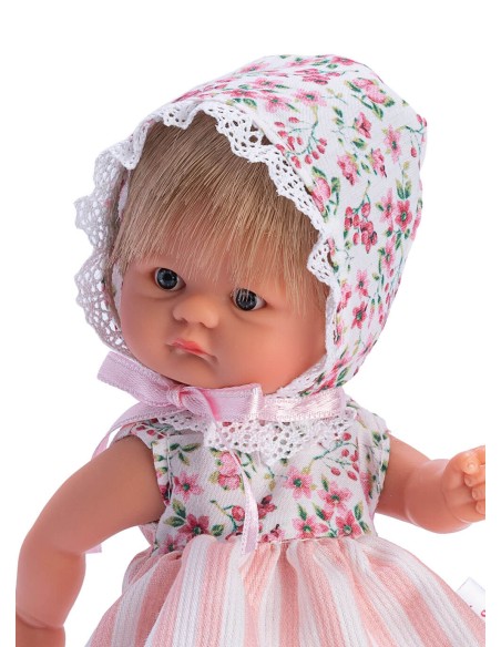 Bomboncin Strisce Rose Fiori Petto 20 cm
