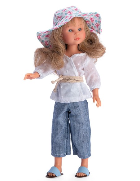 Muñeca Asi Celia 30 Cm Celia Pantalón Vaquero Camisa Blanca 30 cm 0166540