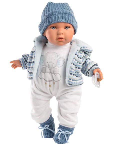 Muñeca Llorens Lloronas Enzo Lloron Con Conjunto Azul 42 Cm 42405