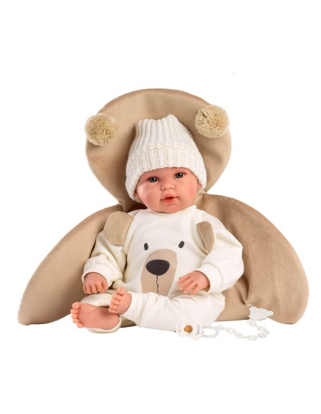 Orso Bruno 36 Cm Piangente Neonato