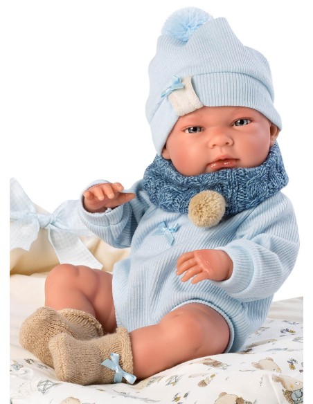 Синий спальный мешок Nico Newborn 40 см