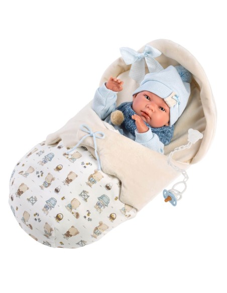 Синий спальный мешок Nico Newborn 40 см