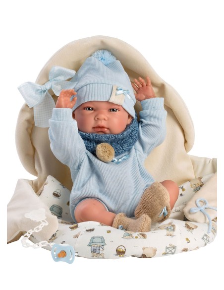 Синий спальный мешок Nico Newborn 40 см