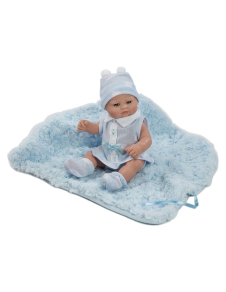 Mini Nuovo Neonato-Vestito Blu E Generale In Borsa