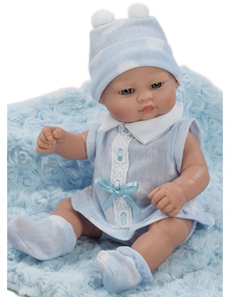 Mini Nuovo Neonato-Vestito Blu E Generale In Borsa