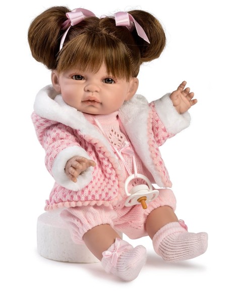 Muñeca Berbesa Baby Coral 34 cm Baby Coral Coletas Y Chaqueta En Caja 34 Cm 3216