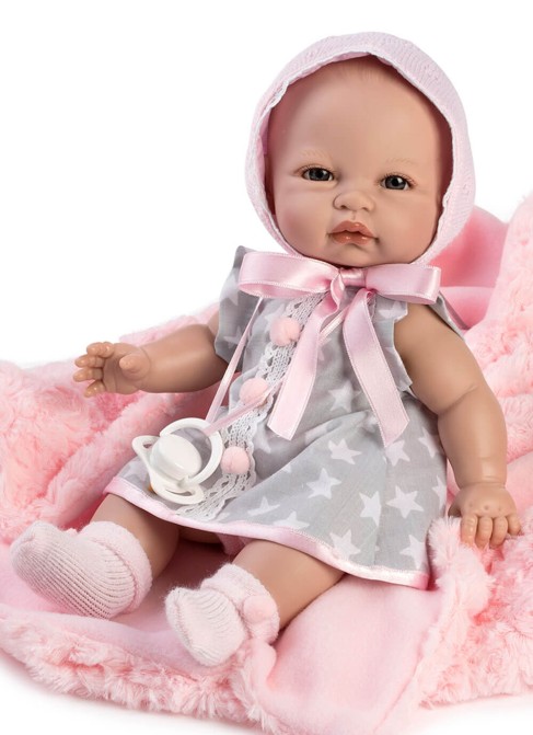 Muñeca Berbesa Baby Coral 34 cm Baby Coral Vestido Y Mantita Rosa En Caja 34 Cm 3217