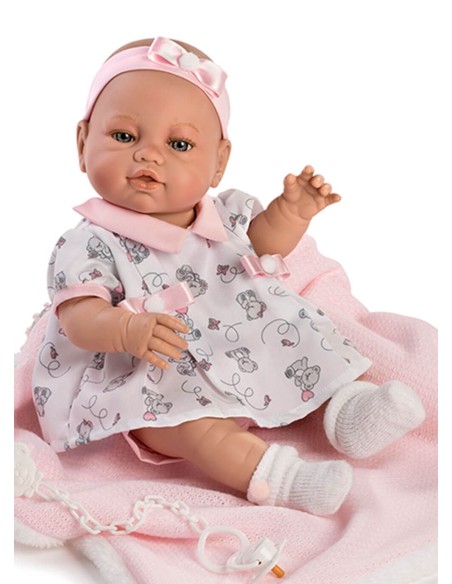 Newborn Pink Suit With Blanket In Box 42 Cm