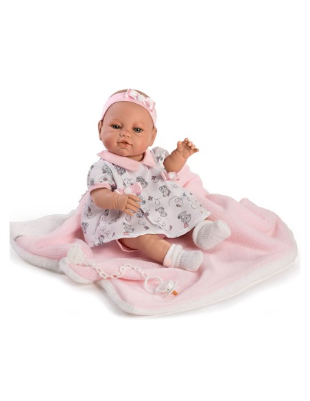 Newborn Pink Suit With Blanket In Box 42 Cm