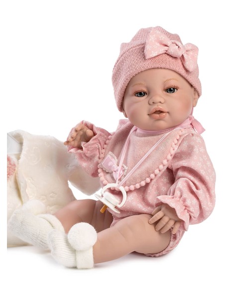 Newborn Bib Jacket In Box Lying Down 42 Cm