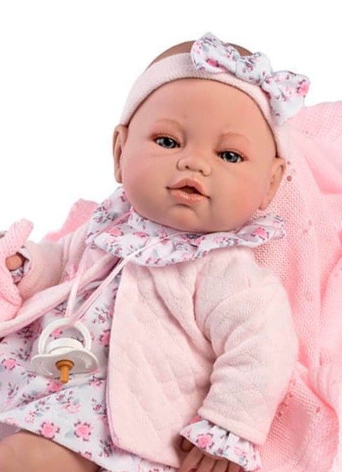 Giubbotto Neonato E Coperta In Scatola Sdraiato 42 Cm