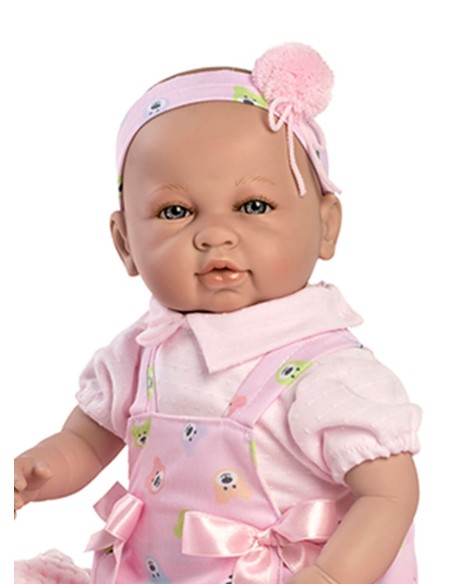 Sara Newborn Pink Overalls Pink Blanket In Box 50 Cm