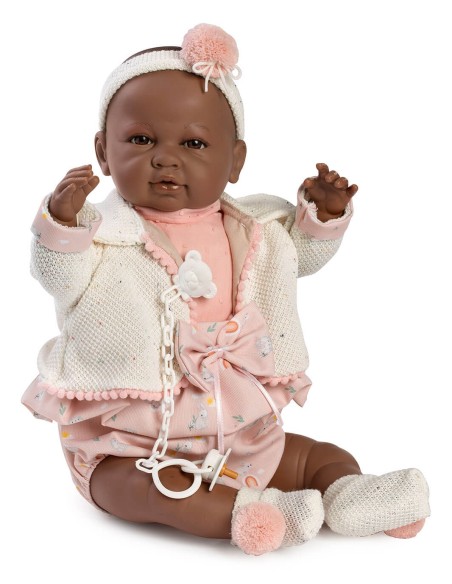 Muñeca Berbesa Sara y Valeria 50 Cm Sara Mulata Lacito Y Chaqueta En Caja Tumbada 50 Cm 5216