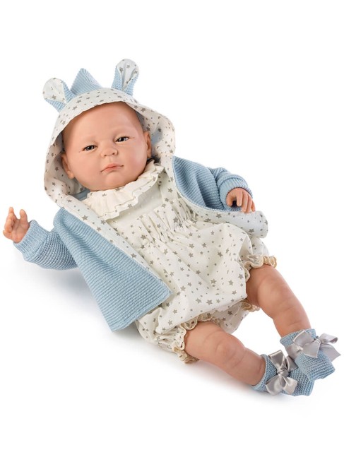 Bebé Chaqueta Azul En Caja 50 Cm - Diversal.es - de muñecas, juguetes y disfraces