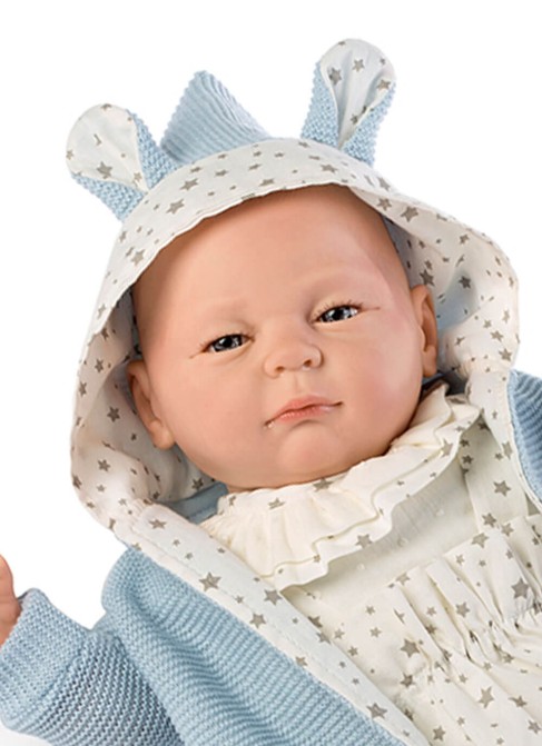 Artificial apretado chisme Bebé Reborn Chaqueta Azul En Caja 50 Cm - Diversal.es - Tienda de muñecas,  juguetes y disfraces
