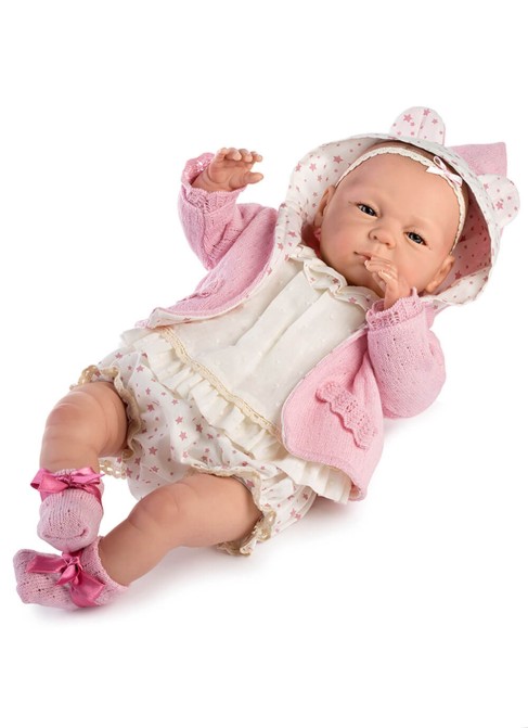 Bebé Reborn Chaqueta Rosa En Caja 50 Cm - Diversal.es - Tienda muñecas, juguetes disfraces