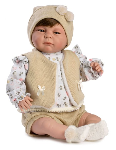 Victor Brown Hair Fur Vest In Box 50 Cm