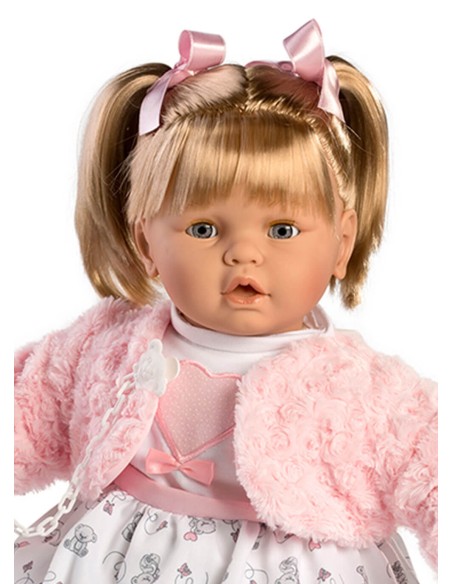Baby Dulzona Llorona Pink Jacket In Box 62 Cm
