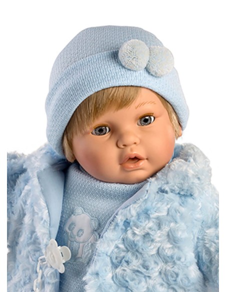 Baby Sweet Crying Blue Jacket In Box 62 Cm