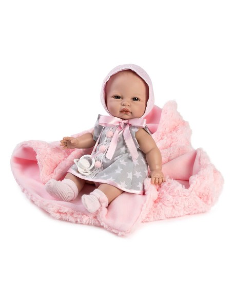 Abito Baby Coral E Coperta Rosa In Borsa 34 Cm