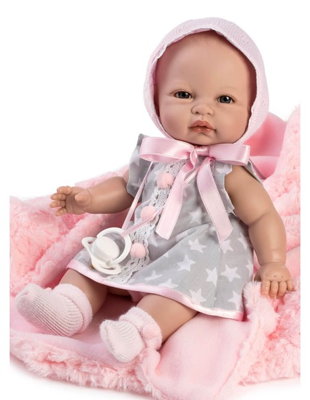 Abito Baby Coral E Coperta Rosa In Borsa 34 Cm