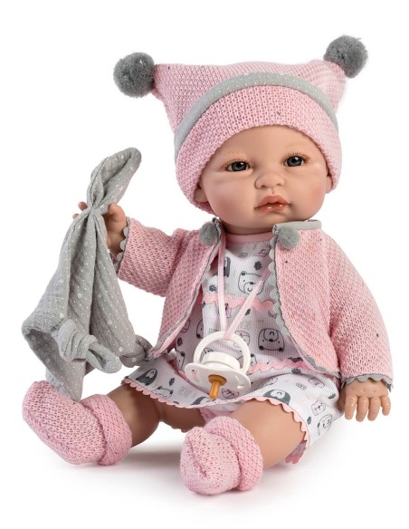 Baby Coral Pink Jacket In Bag 34 Cm