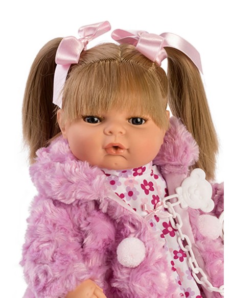 María Llorona Pink Coat In Bag 42 Cm