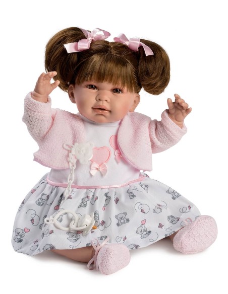 Daniela Pigtails And Dress In Bag 45 Cm