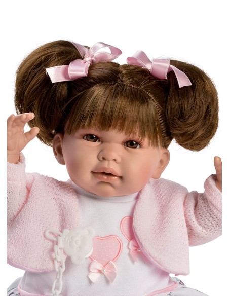 Daniela Pigtails And Dress In Bag 45 Cm