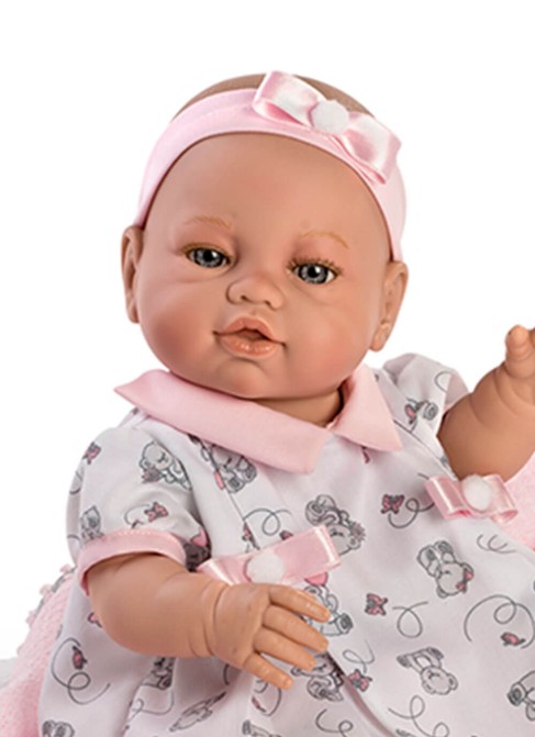 Newborn Newborn Pink With Blanket In Bag 42 Cm