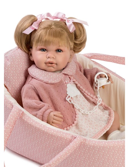 Berbesa Doll Daniela 45 cm Carrycot Daniela Jacket And Carrycot In Bag 45 Cm 91021