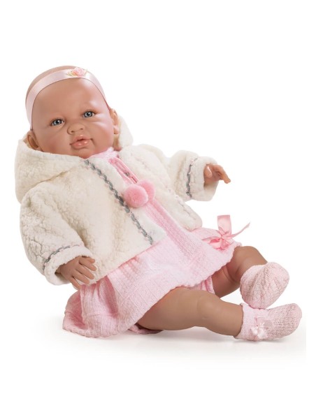 Sarah was born, llorona pink dress and jacket in case