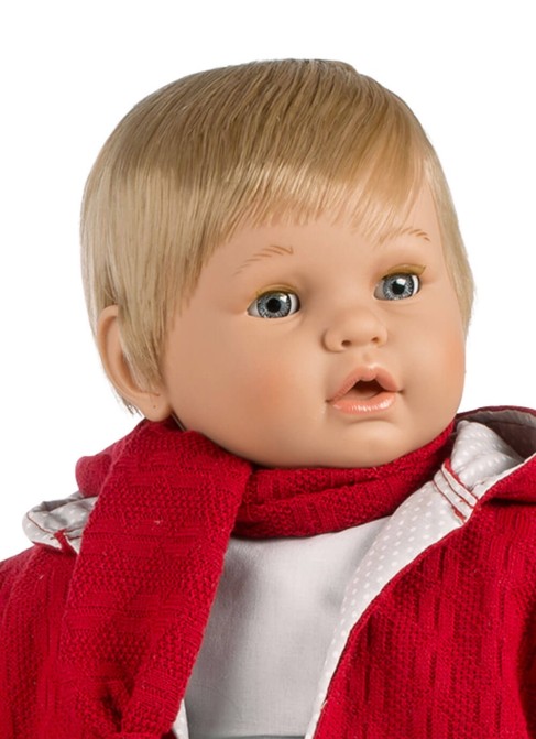 Muñecas Berbesa Baby Dulzón 62 Cm Baby Dulzón Lloron Con Traje Cuadros En Bolsa