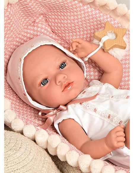 Aria Pink 38 см с люлькой в футляре