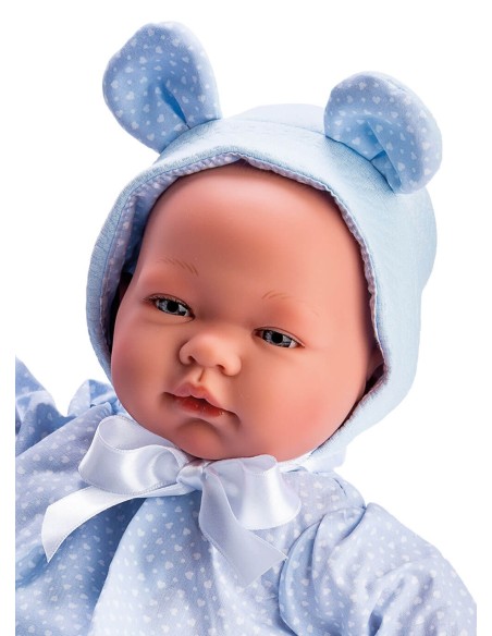 Pablo With Blue Hearts Hat Ears 43 cm