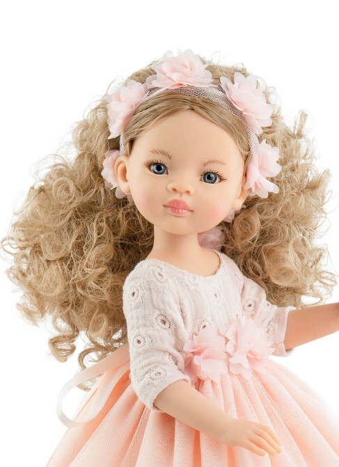 Articulated Cardigan Pink Dress 32 cm - Paola Reina - Las Amigas 32 cm