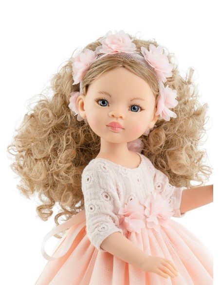 Articulated Cardigan Pink Dress 32 cm - Paola Reina - Las Amigas 32 cm