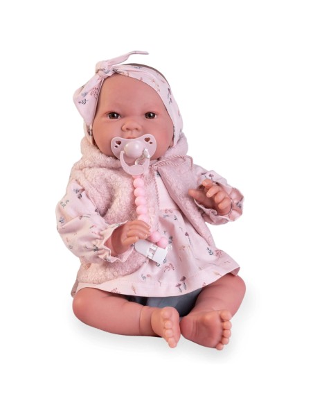Sweet Reborn Nica con chaleco y lazo