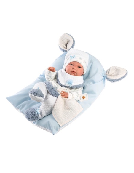 Coussin Nico Nouveau-Né Bleu Clair 40 cm