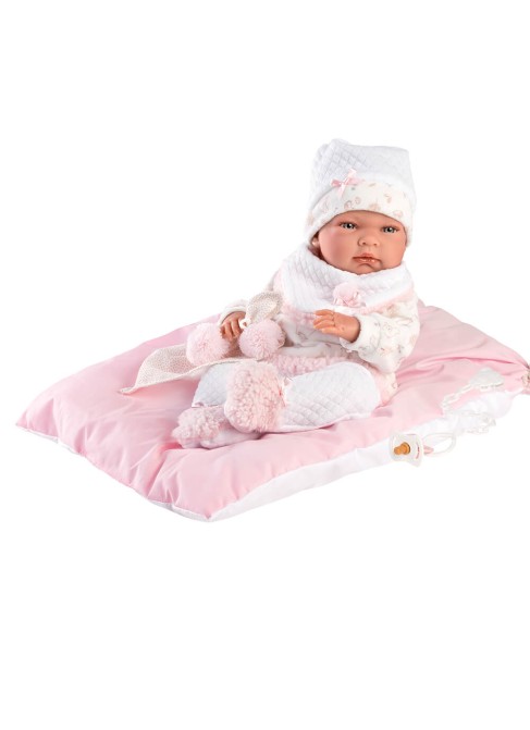 Cuscino Nica Neonato Rosa 40 cm